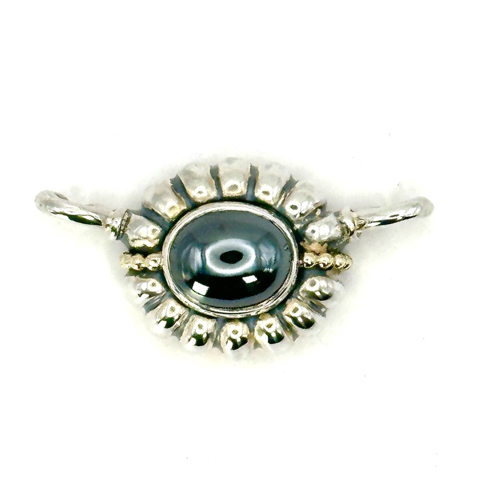 Lagos Caviar Two Tone Hematite Pendant